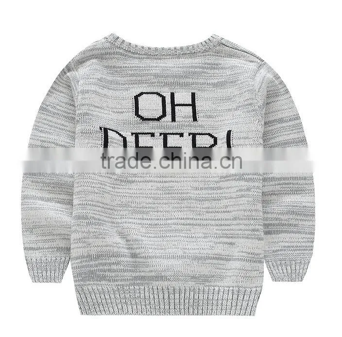 2016 Fashionable Children Cotton Knitting Deer Pattern Sweater Pullover