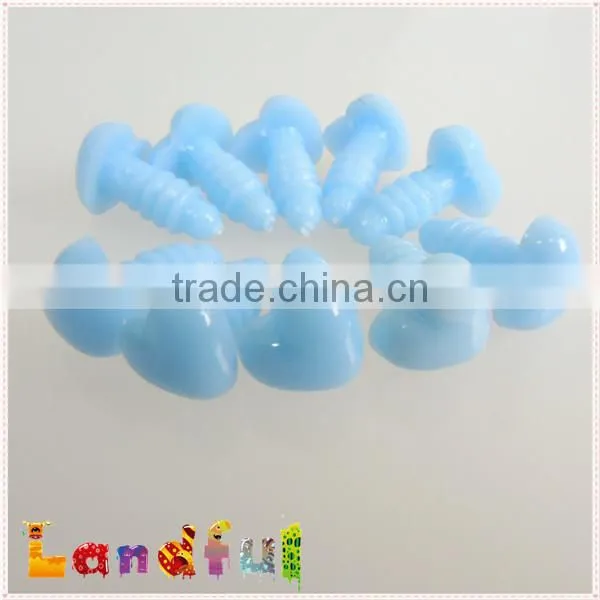 Plastic Heart Safety Nose in Light Blue for Craft Doll