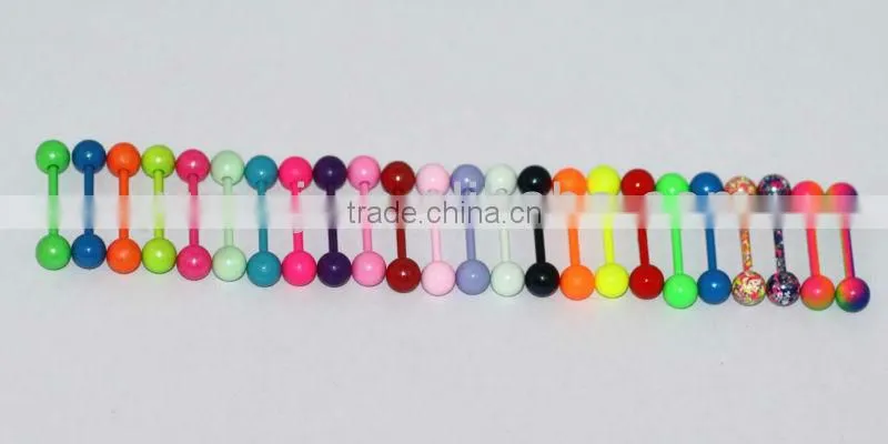 Neon Color Paint Body Jewelry Ear Gauges Flesh Tunnel