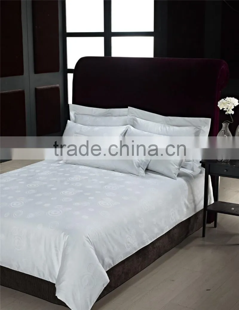 Manufacturer wholesale circle pattern jacquard bedding duvet cover set for hotel
