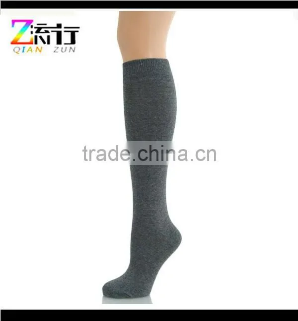 bulk wholesale 100% cotton knee high socks china custom sock manufacturer