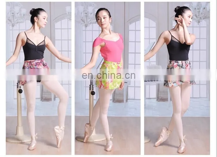 11414413 Flower Dance Skirt Print Chiffon Wrap Skirt Ballet Skirt