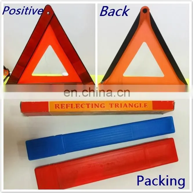 E Mark road safety equipment,safety reflector warning triangle