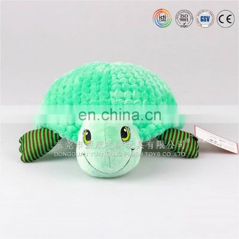 ISO9001 aduited sea animal custom no minimum green big eyes turtle plush toy