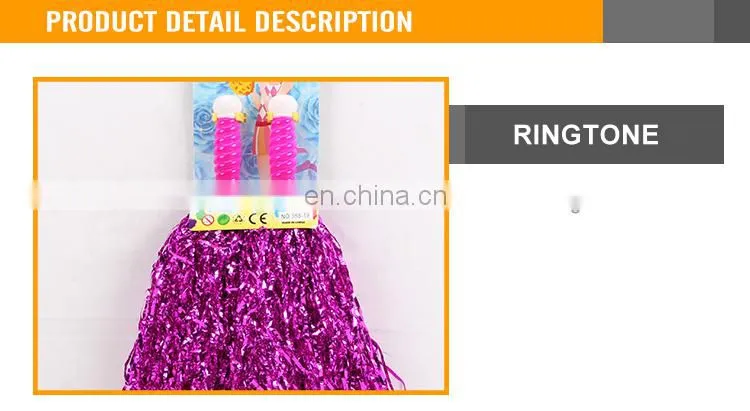 Funny kids toy Cheerleaders color bar cheerleading pom poms