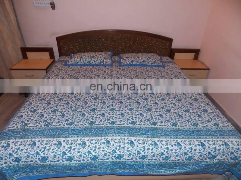Indian Handmade Cotton Bedspread/Ethnic Cutwork Designer Double Bed Size Bedspreads/Sophisticated Cut Work Bedsheet