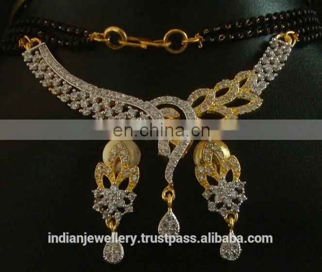 Cubic zircon pendant necklace exporter, wedding pendant necklace manufacturer