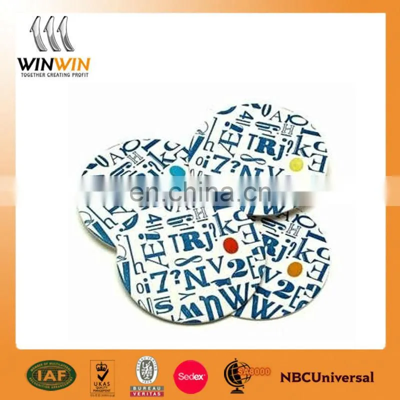China manufacture stainless steel coaster stamping with customized logo