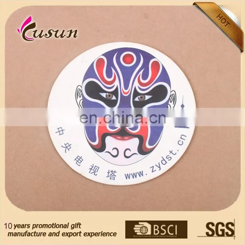 Shaped Promotional Top Quality Waterproof Drinking Paper Cup Coaster