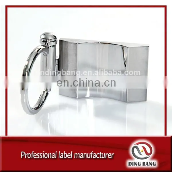 Wholesale Promotion Gifts & Crafts Custom Logo Accepted Simple & Classical Cheap Black Metal Male Keychain