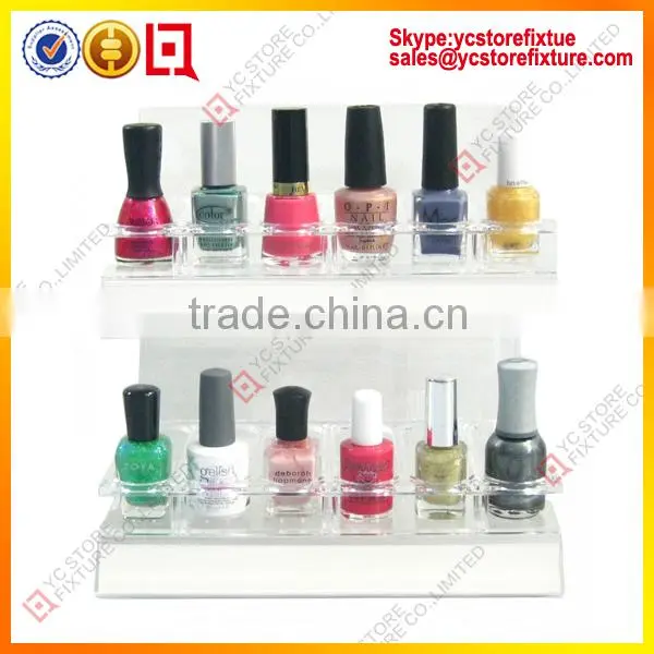 Acrylic nail polish display holder