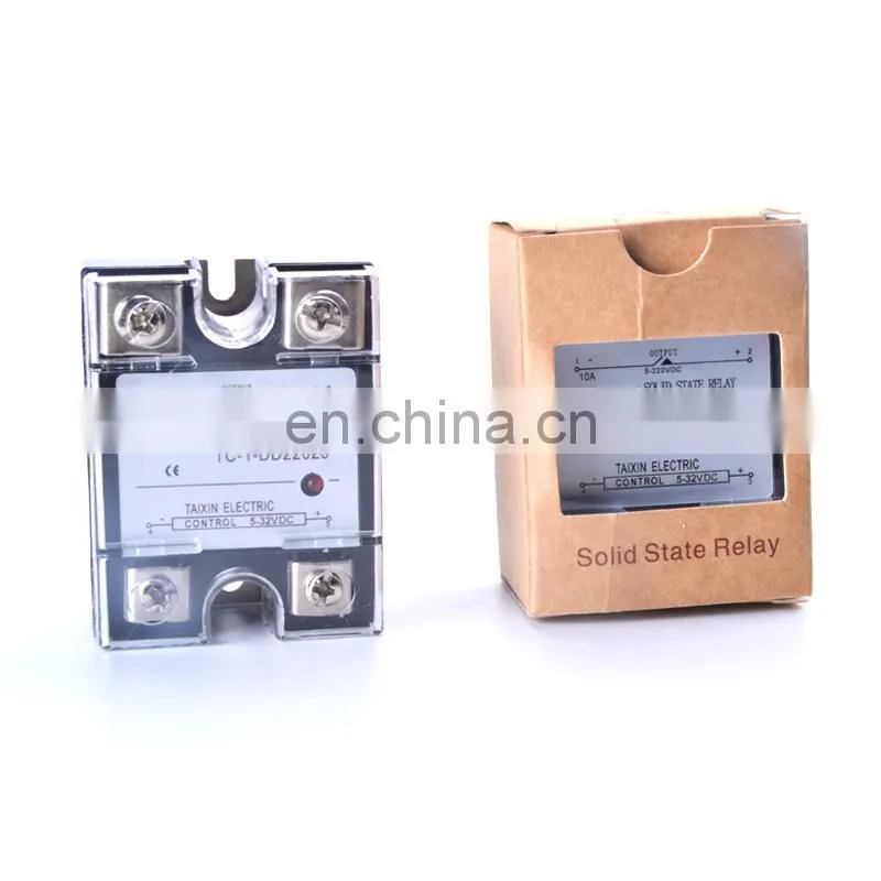 DC-DC Single Phase Solid State Relay DD Output 5-220VDC Input 5-32VDC SSR Relay Industrial Solid State Relay Module