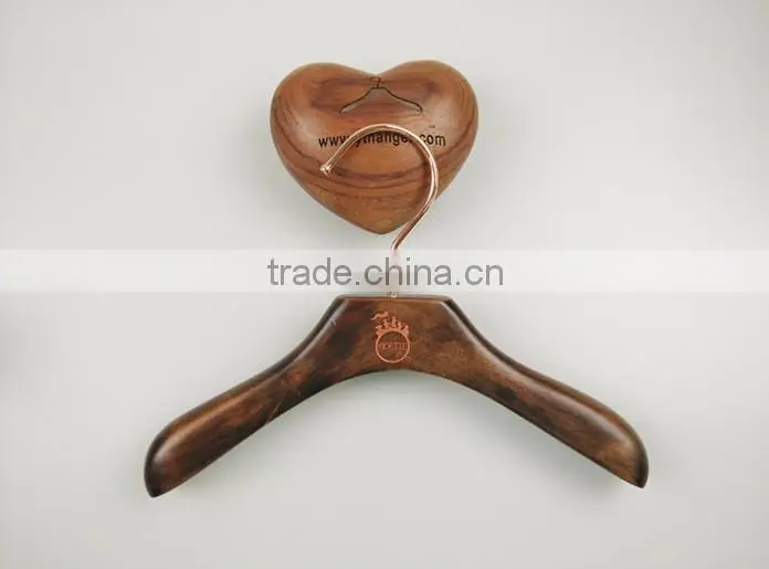 High quality infant children wooden clothes hanger cute baby wooden hanger with trousers hanger