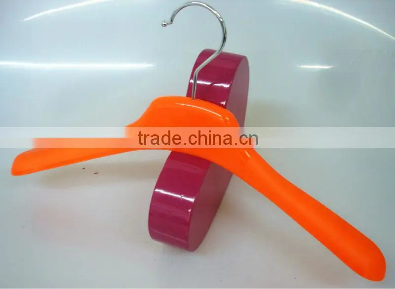 EM1308-007 pink coat plastic hanger strong clothes hanger