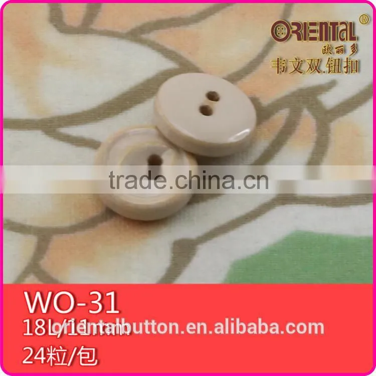 11mm natural raw wood button for shirts