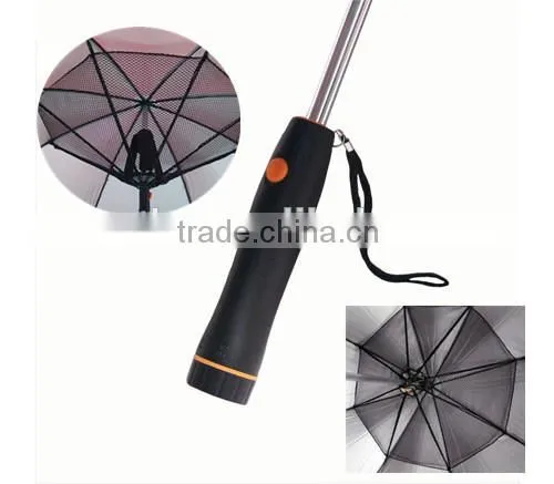 27 Inch Windproof Quality Cool Fashion Umbrella With Fans