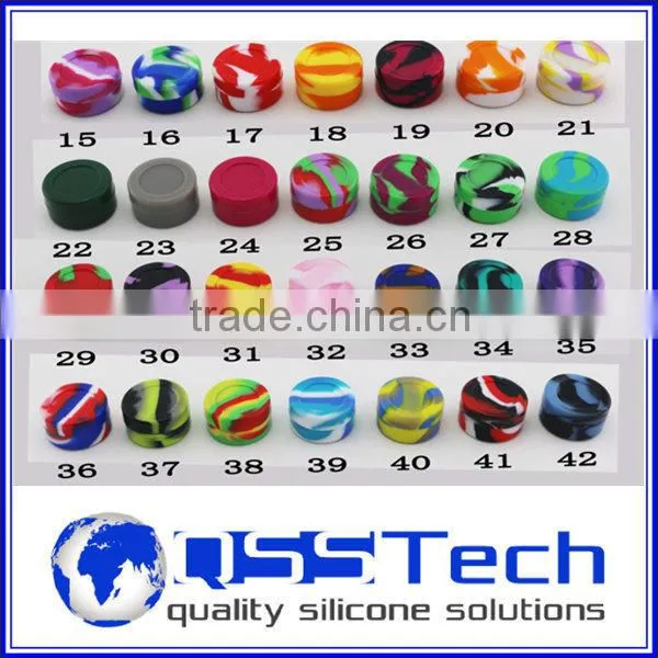 High quality 7ml customized small barrel tip jar/ oil dab wax container/ silicone wax and oil container