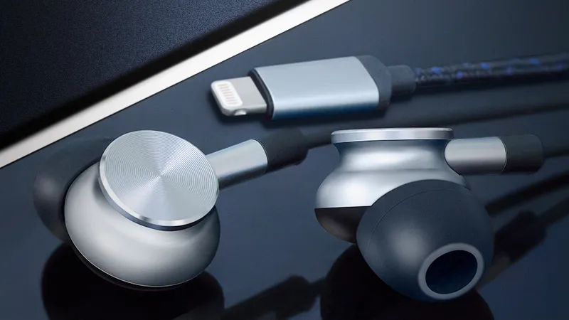 Headphones mfi for apple lighting earphones parts with retail packing