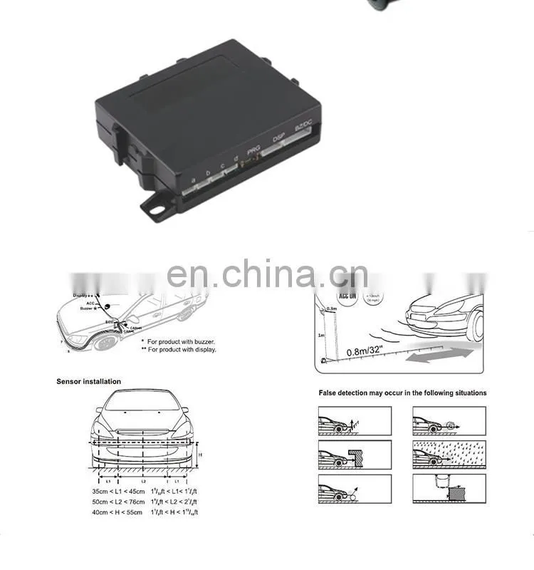 Promata Hot sale Speed control canbus digital front parking sensor