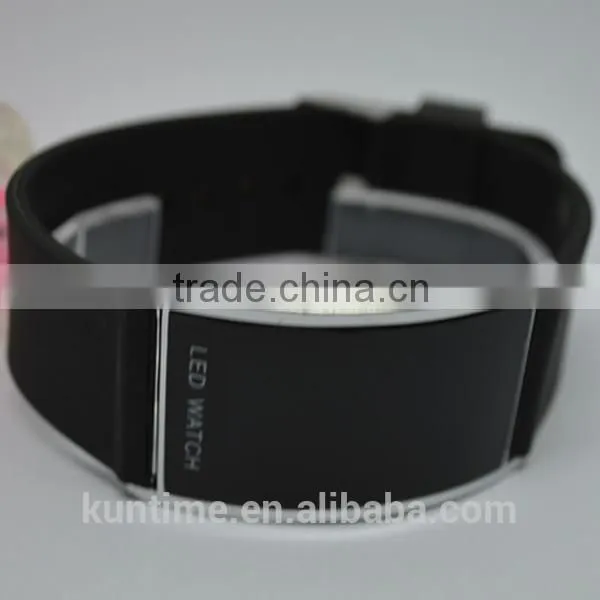 Digital LED Watch With Silicone Band,Chinese Digital Movement