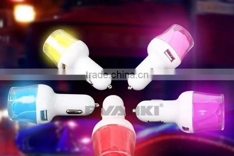 2016 new premium Rose USB Car Charger Adapter 2 Port 3.1A For iPhone 7, Usb charger for Samsung Galaxy s7 edge rongshen shenzhen