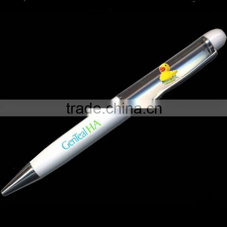 Fashion design led cool liquid pen , lavo floater pen with 7 color ,beautiful liquid floating pen ,