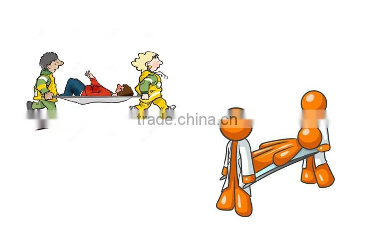 High - strength aluminum alloy 2 foldaway portable stretcher