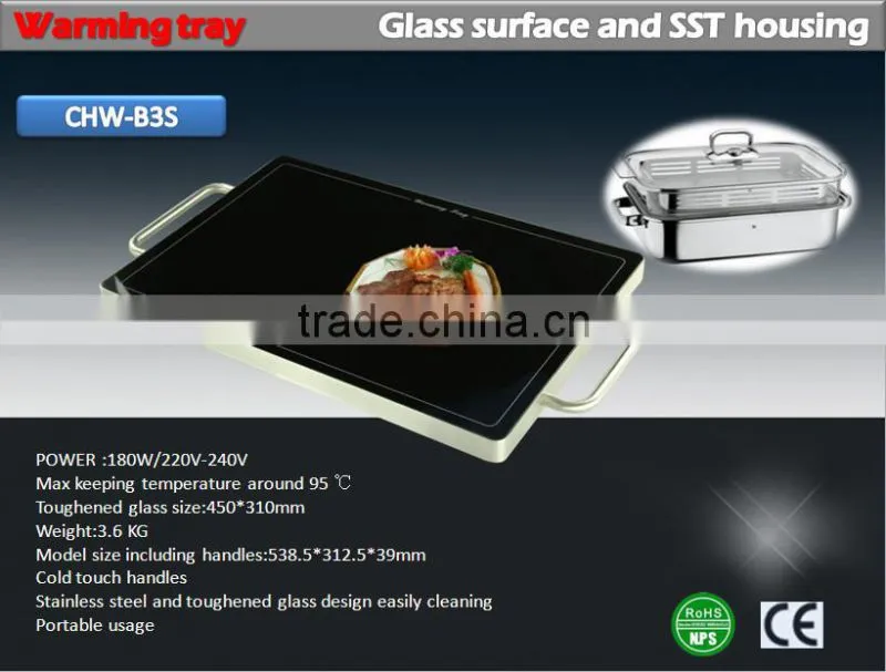 stackable electric plug warming tray - B3S