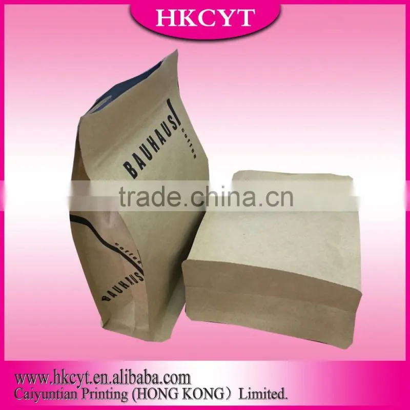 hot selling flat bottom paper bag with window