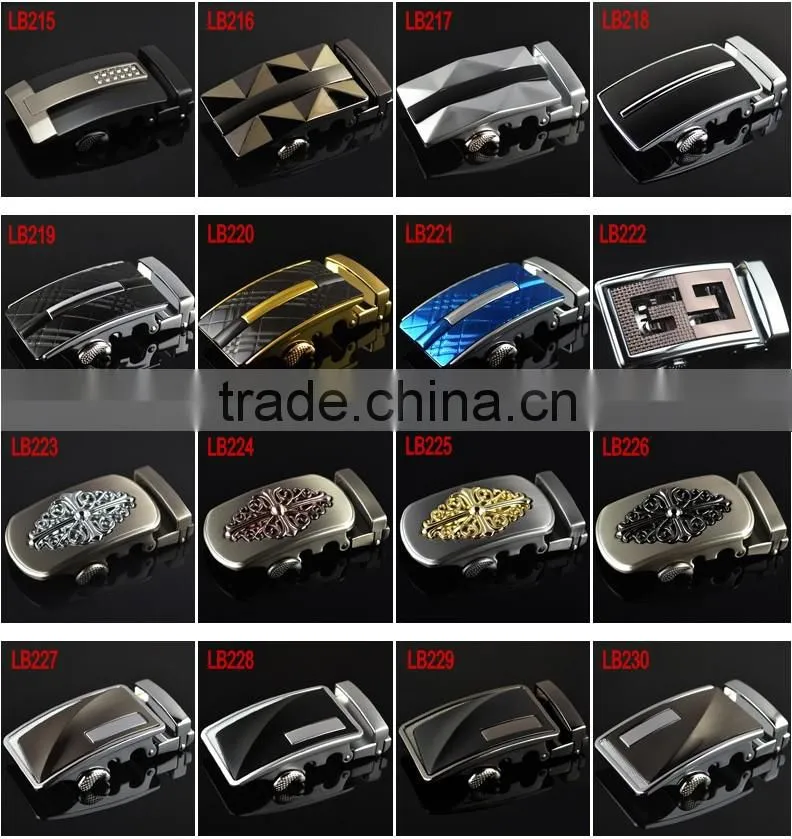 Fashion Cowhide Waistband Men's Automatic Buckle Full Grain Leather Belt