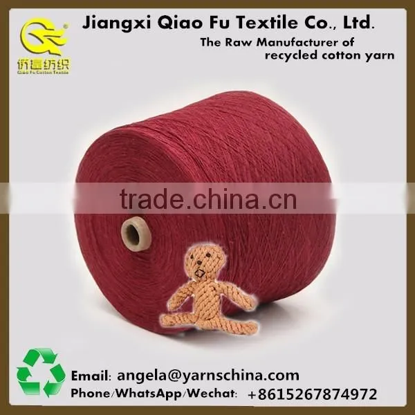 OE recycled polyester cotton blend yarn pet rope yarn handmade pet toys