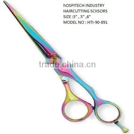 HOSPITECH HAIR BLACK COLOR HAIR CUT SCISSORS WITH PACKING POUCH
