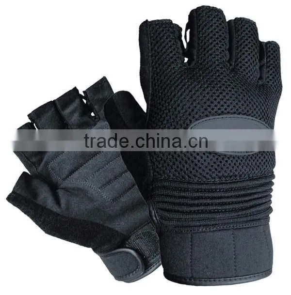 hot sale weightlifting gloves with wrist strap