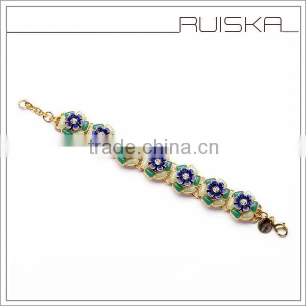 Acrylic Flower Shaped Gold Bracelet Designs Women