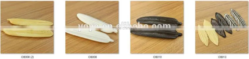JF6931 New Hand Carved Natural Cream Bone Crescent Pendants,Ivory Moon Pendants