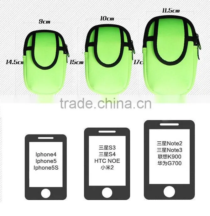 Morning Running Neoprene Bag ,Mobile phone Arm Bag