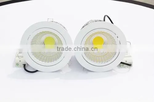 100lm/w CRI>82 Commercial lighting 40W LED COB Ceiling Downlight