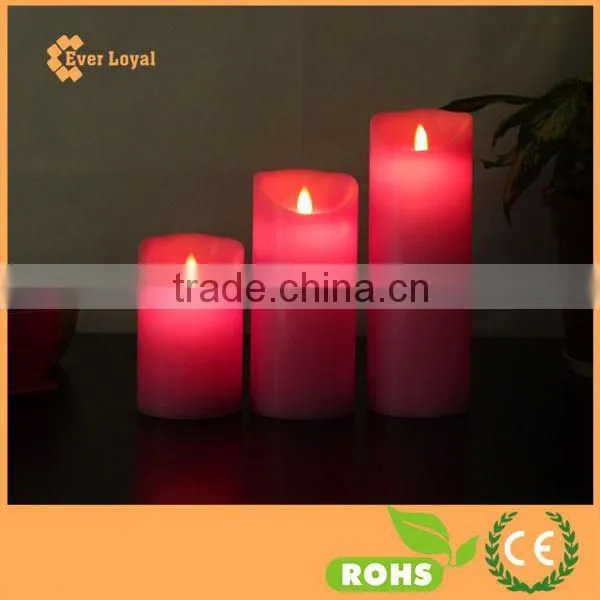 Set of 3 Flameless LED Candle with Moving Flame Wick