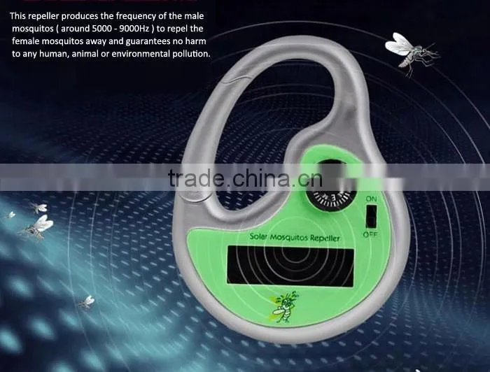 DIGISONIC 12D8 Solar Powerd Ultra Sonic Mosquito Insect Repeller Hook Type Digisonic Eco-Friendly, Non-Toxic Killer Pest Compass