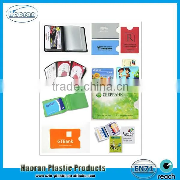 Top Quality Flocking Bank Credit Card Holder, PVC Card Holders