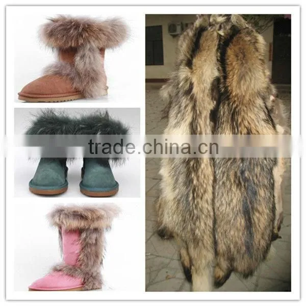 HOT SELLING RACCOON FUR STRIPS FOR GARMENT HAT