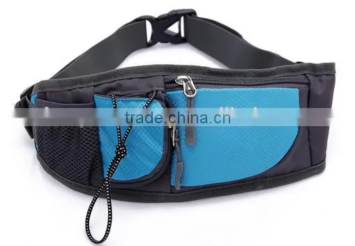 New Large Nylon Waist Hip Fanny Pack Bag Multifunctional Water Resistant Waist Pack with Water Bottle Holder