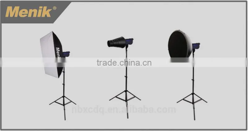 KM multi-function photography studio photo flash light with digital display