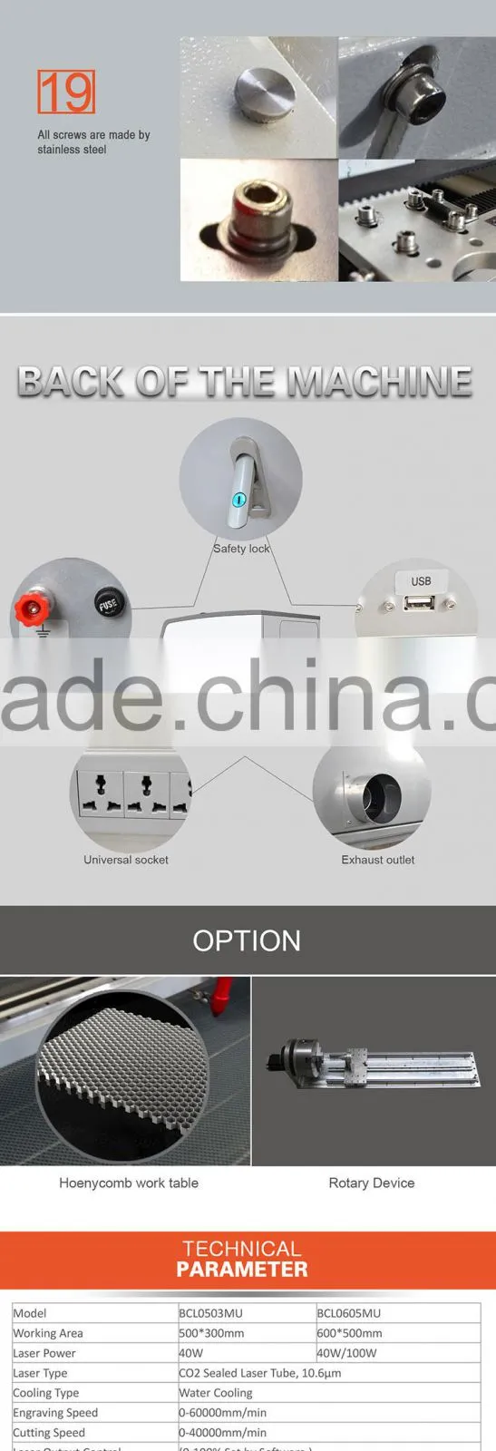40W mini Co2 laser cutting machine with CE