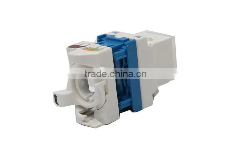 Superior Quality Cat6a Cat6 180 Degree Tooless Keystone Jacks Jack