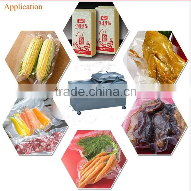 Double Chamber Rooms Vacuum Packaging Machine / Automatic Vacuum Packing Machine
