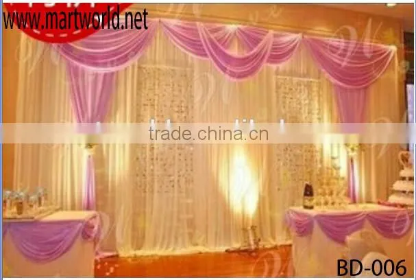 Aluminum backdrop stand pipe drape,backdrop pipe and drape for wedding, pipe sizes(PD-001)