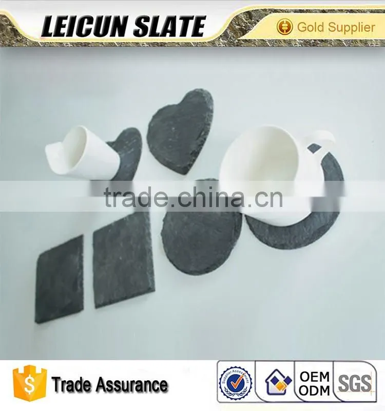 Chinese Cheap Popular Black Slate Plate and Modern Tableware for Hotel