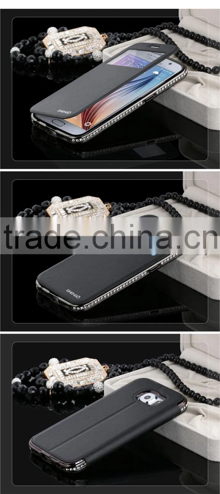 Newest Design Leather Phone Case for Samsung S6