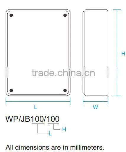 IP56 weatherproof junction box abs junction box